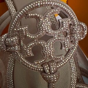 TORY BURCH MILLER PAVÉ KNOTTED SANDAL SIZE 8